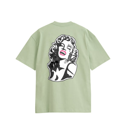 モンローコットンTシャツ light-green image