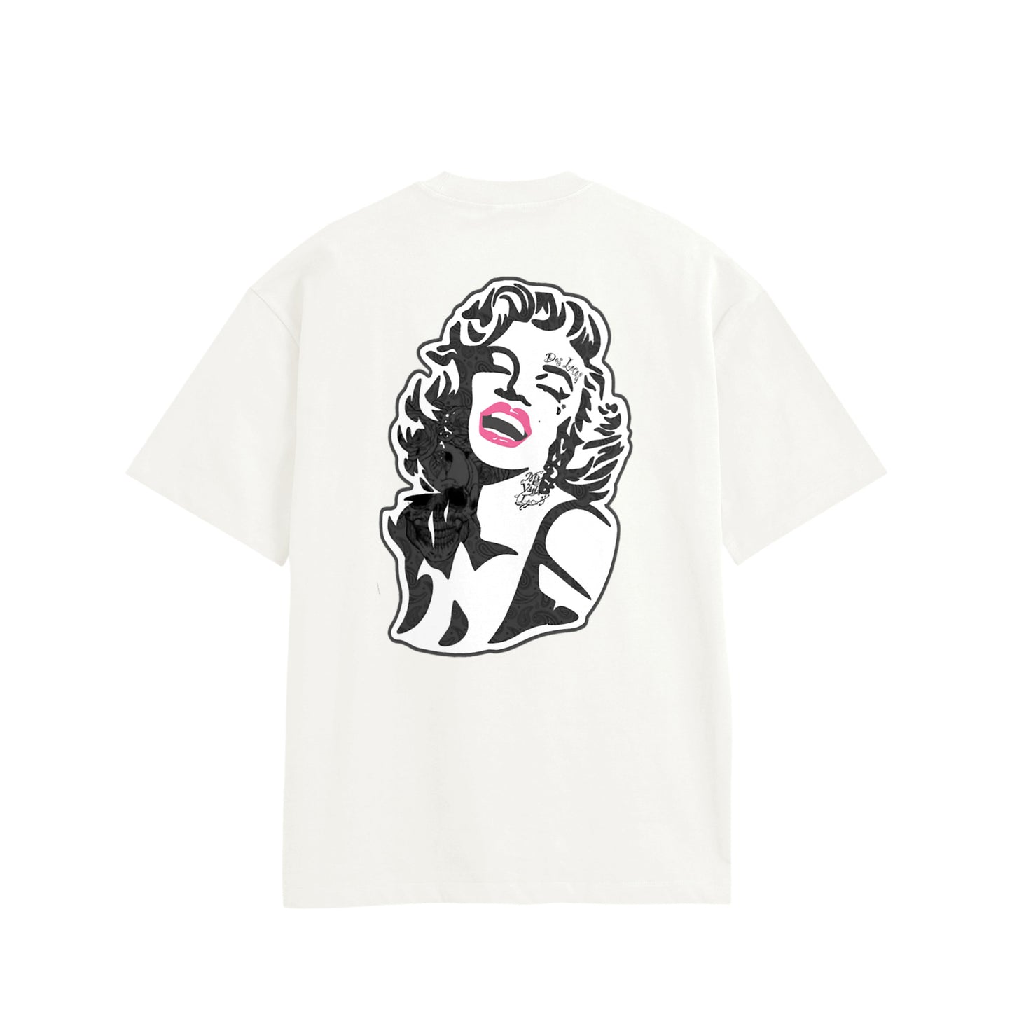 モンローコットンTシャツ white image