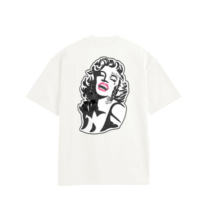 モンローコットンTシャツ white image