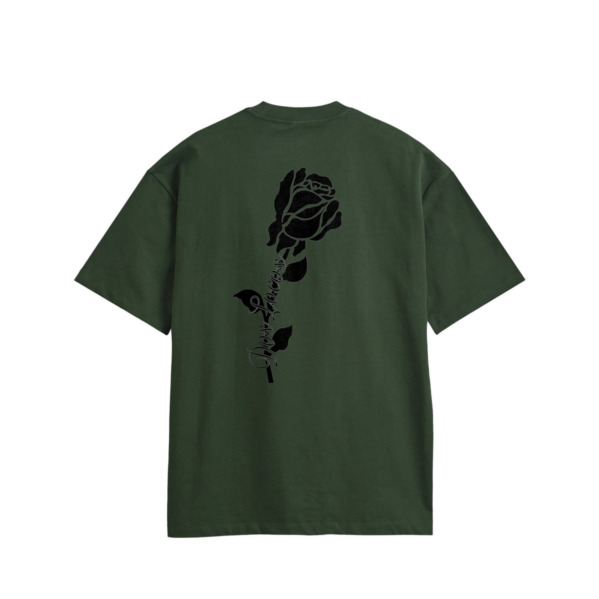 ローズ　コットンTシャツ green image