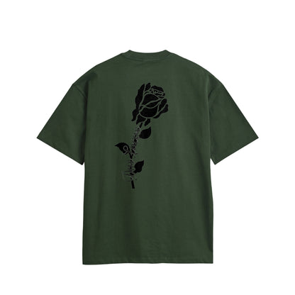 ローズ　コットンTシャツ green image