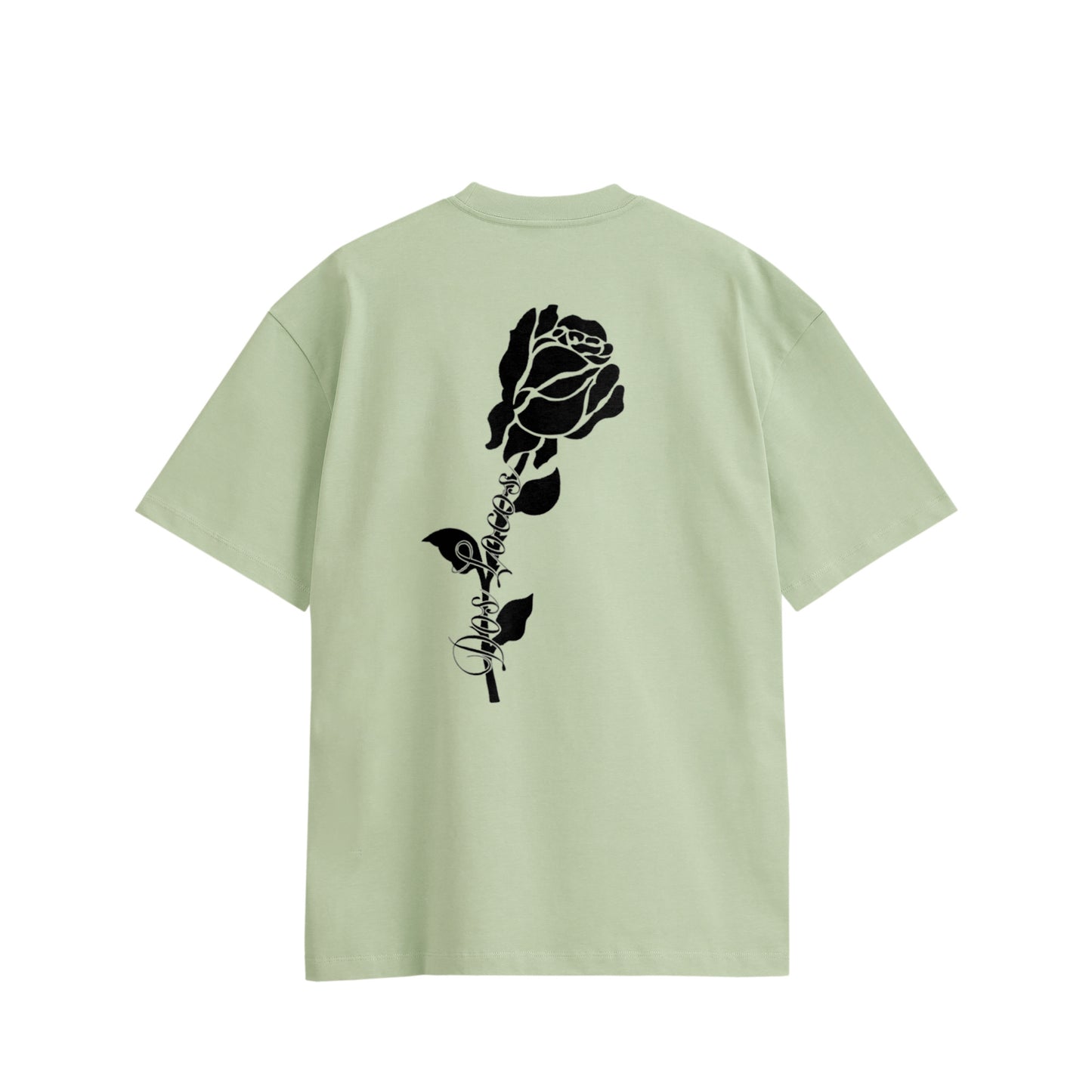 ローズ　コットンTシャツ light-green image