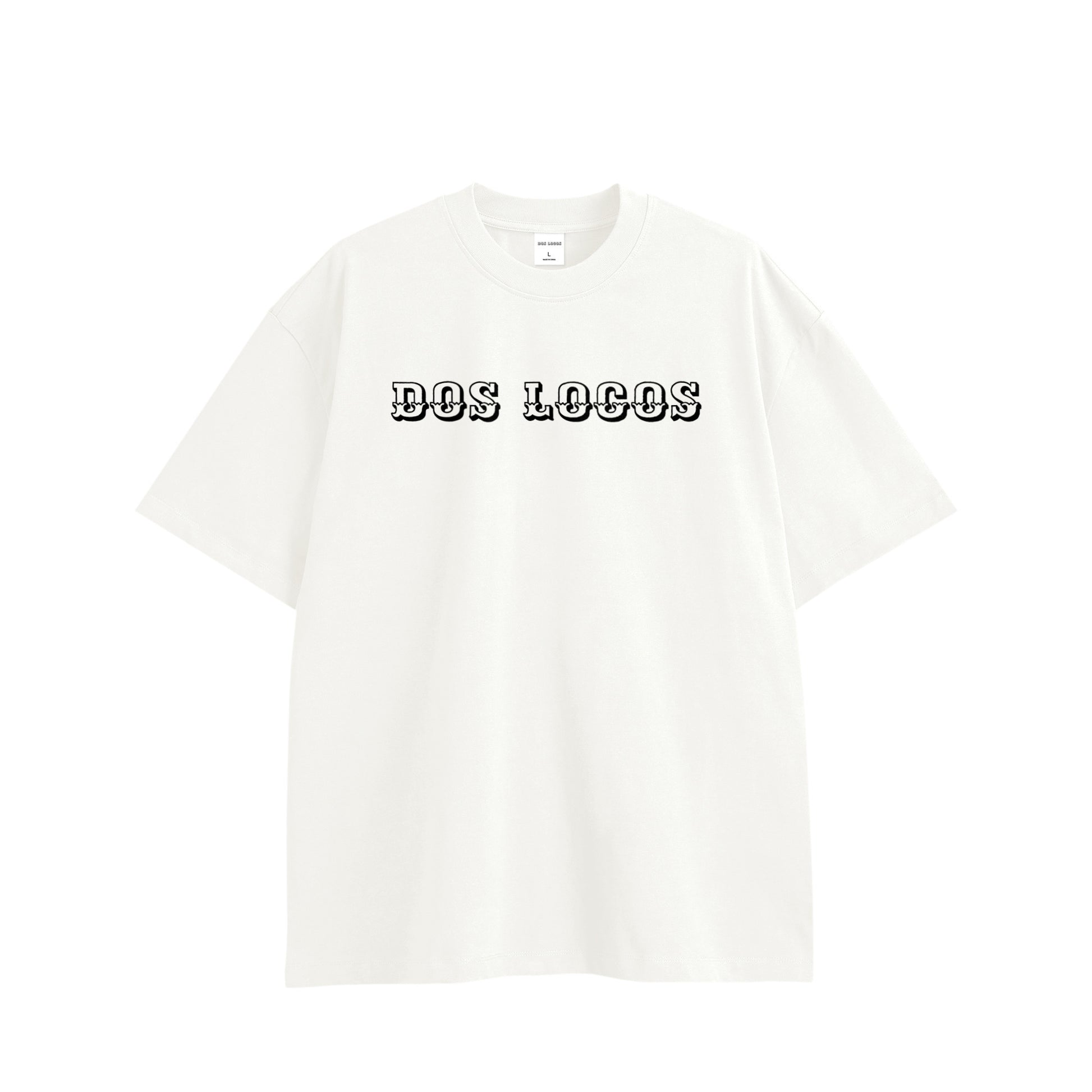 ローズ　コットンTシャツ white image