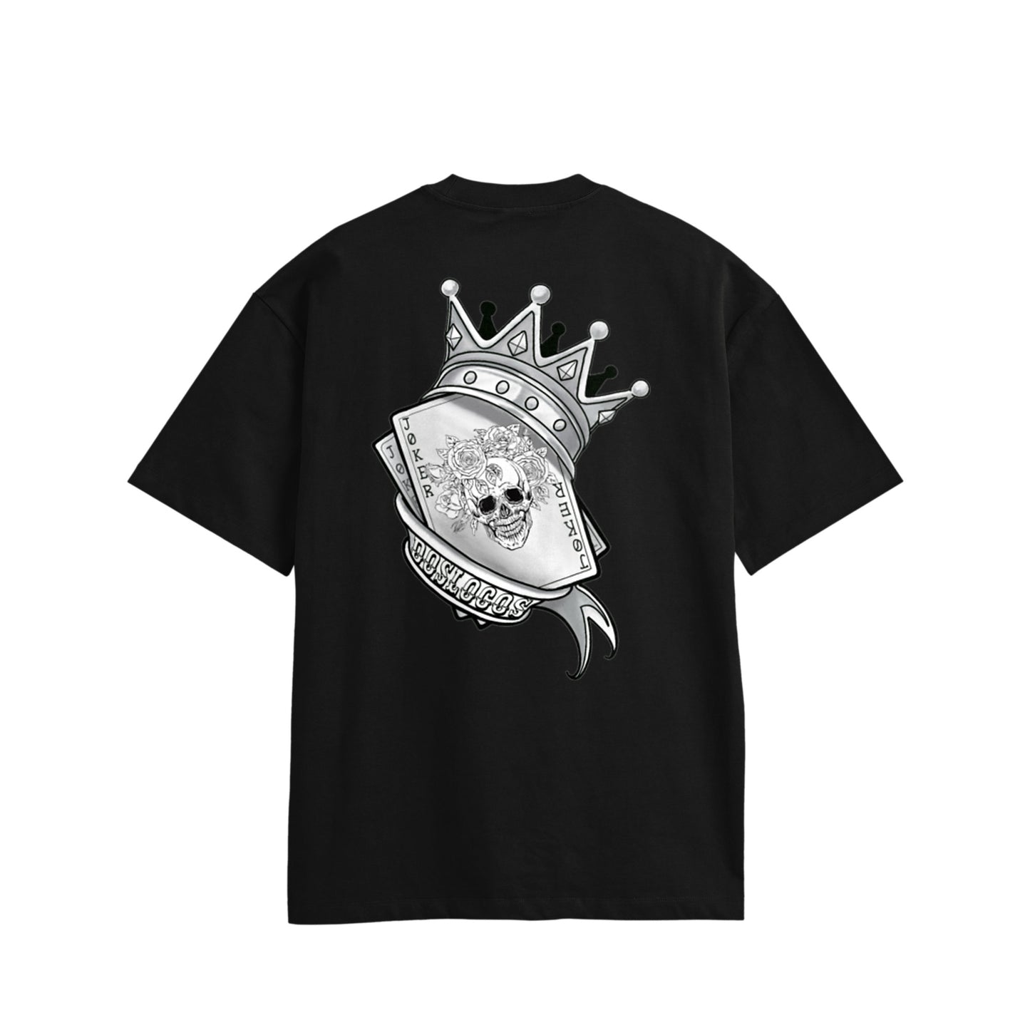 トランプ　コットンTシャツ black image