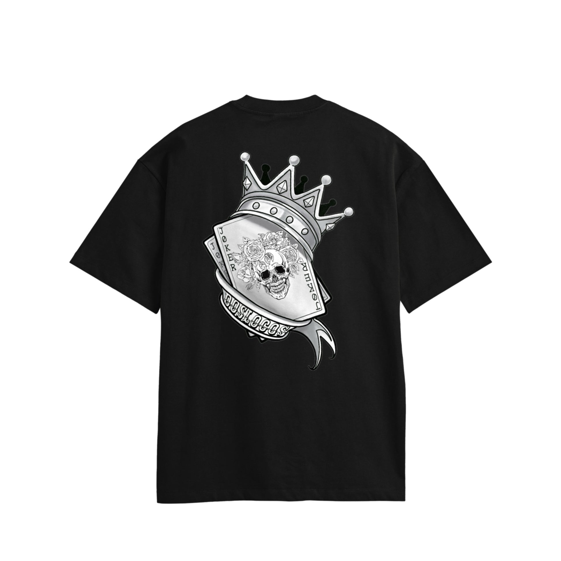 トランプ　コットンTシャツ black image