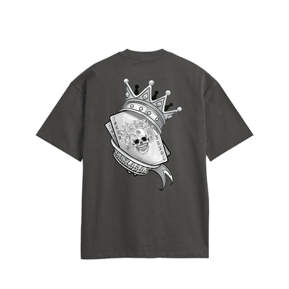トランプ　コットンTシャツ charcoal image