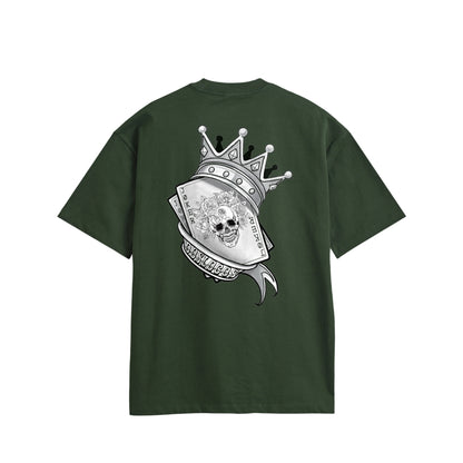 トランプ　コットンTシャツ green image