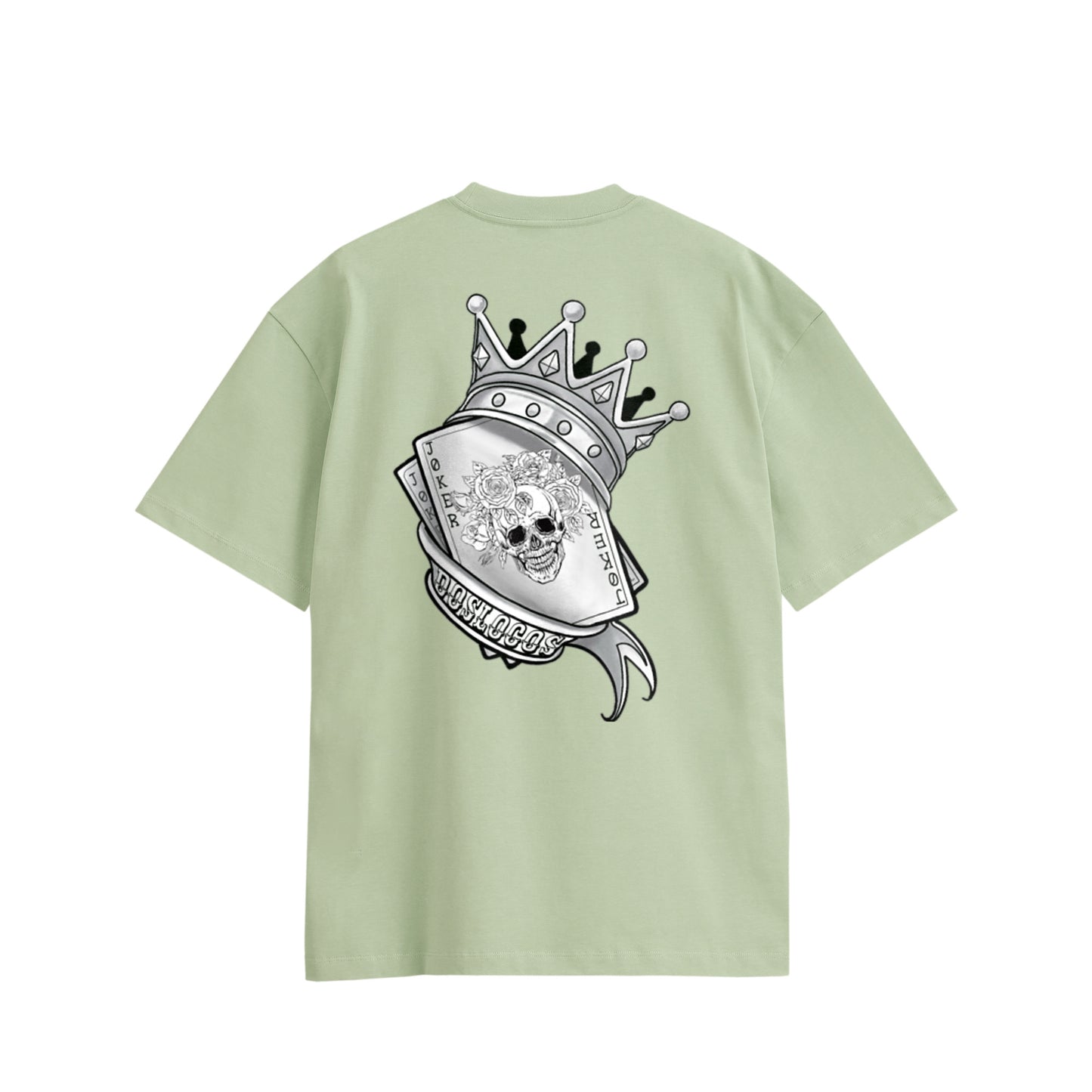 トランプ　コットンTシャツ light-green image