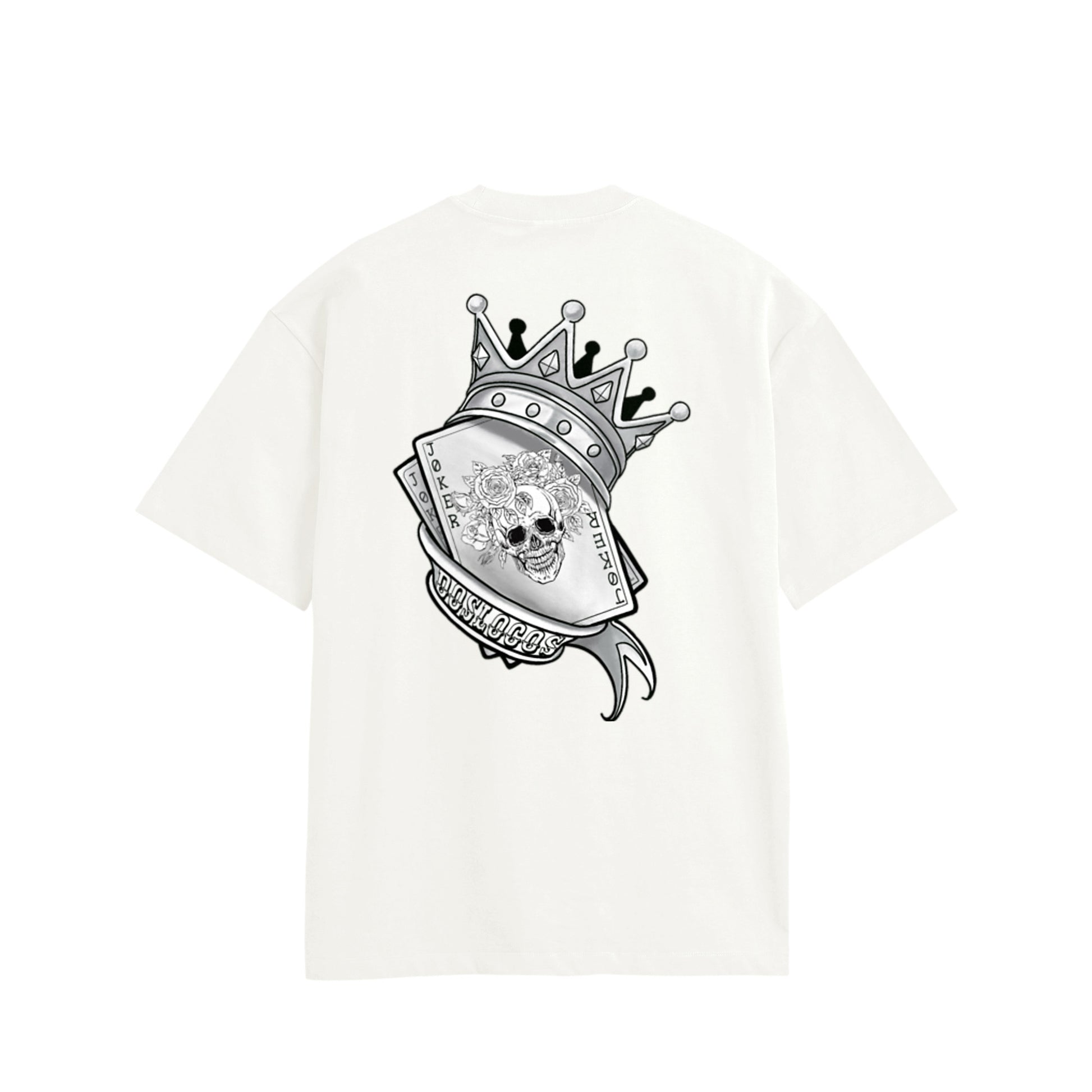 トランプ　コットンTシャツ white image