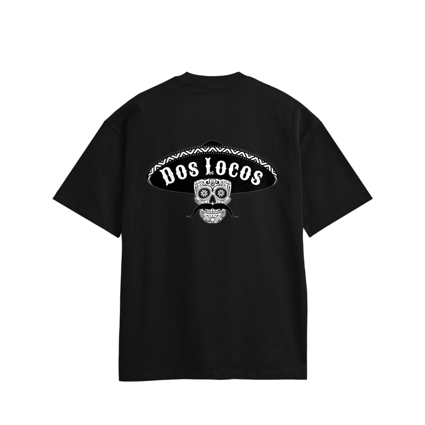 メキシカンスカル　コットンTシャツ black image