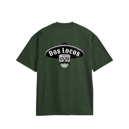 メキシカンスカル　コットンTシャツ green image