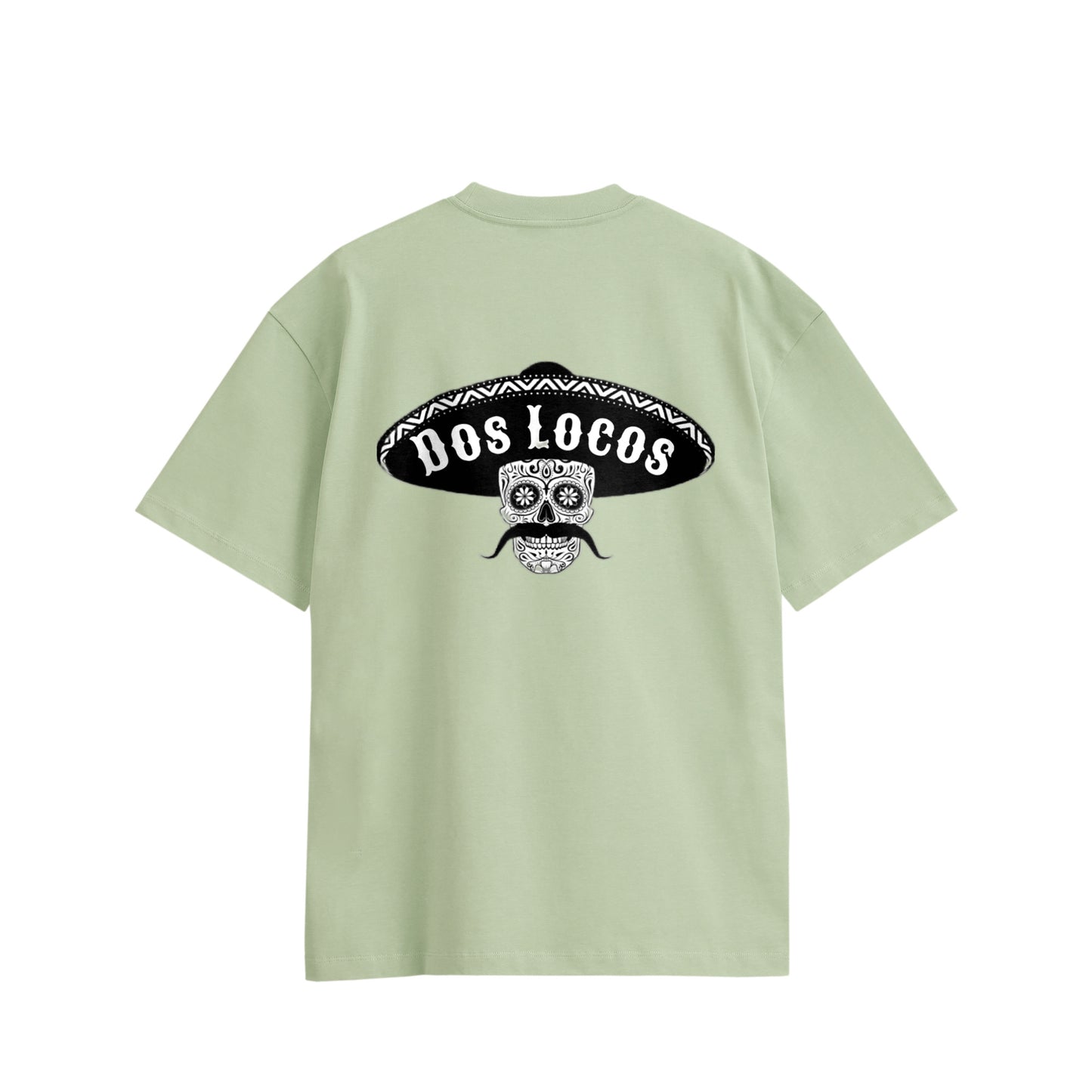 メキシカンスカル　コットンTシャツ light-green image