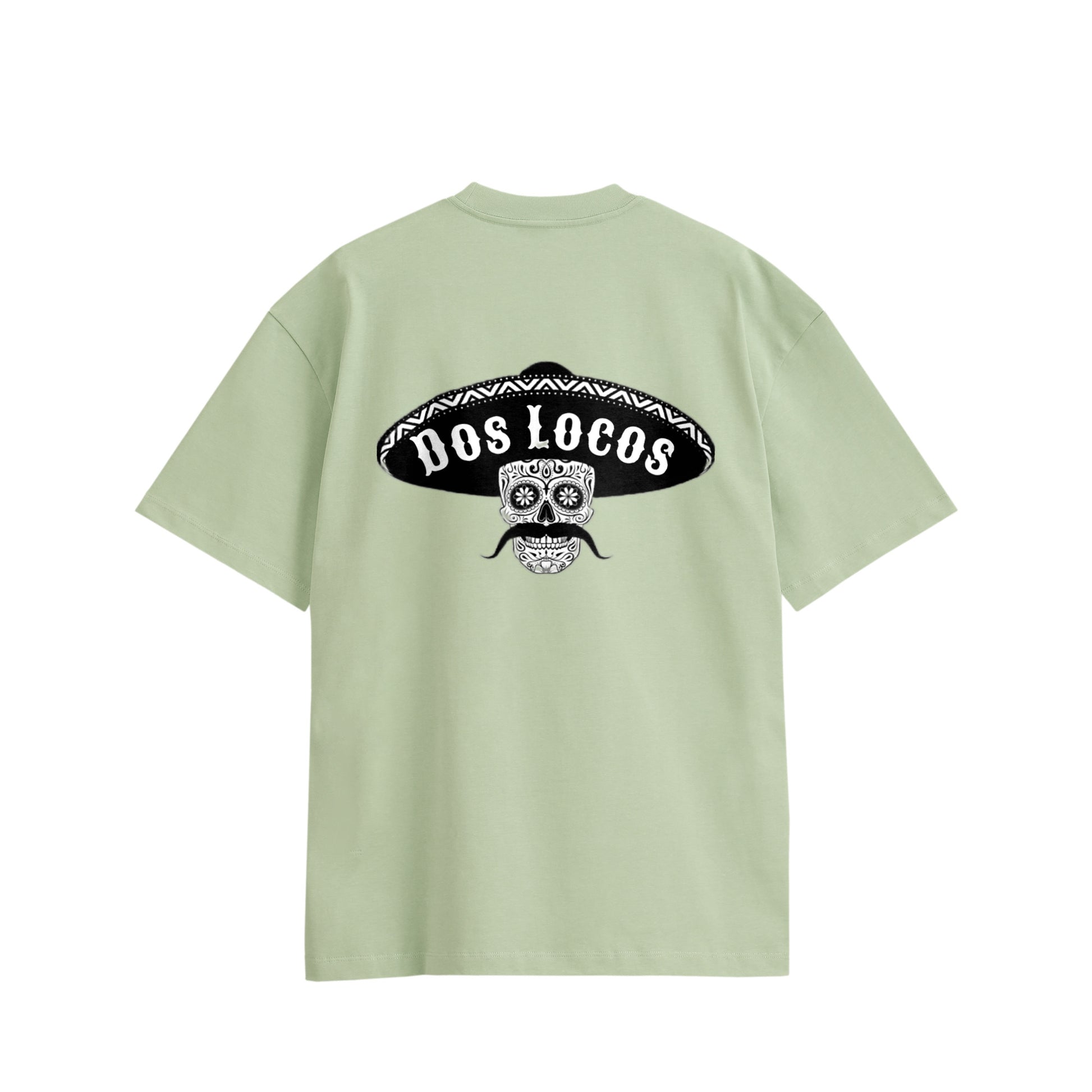メキシカンスカル　コットンTシャツ light-green image