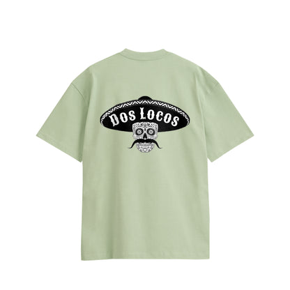 メキシカンスカル　コットンTシャツ light-green image