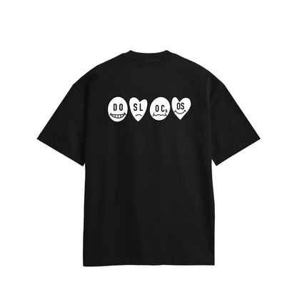 ニコちゃん　コットンTシャツ black image