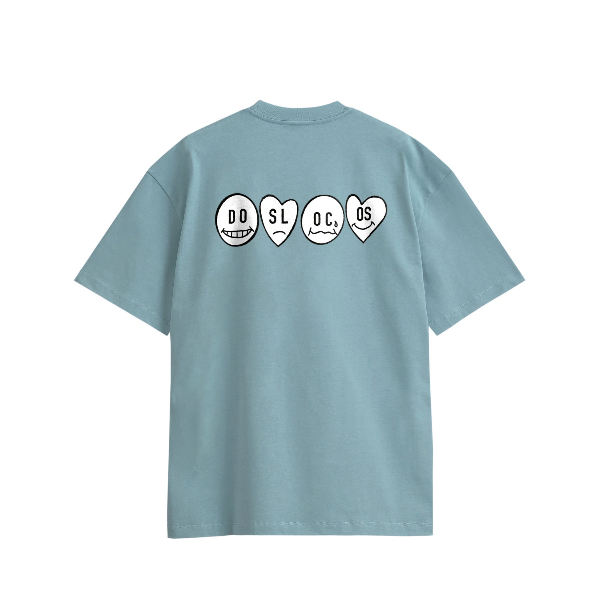 ニコちゃん　コットンTシャツ light-blue image