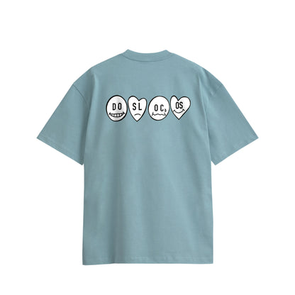 ニコちゃん　コットンTシャツ light-blue image