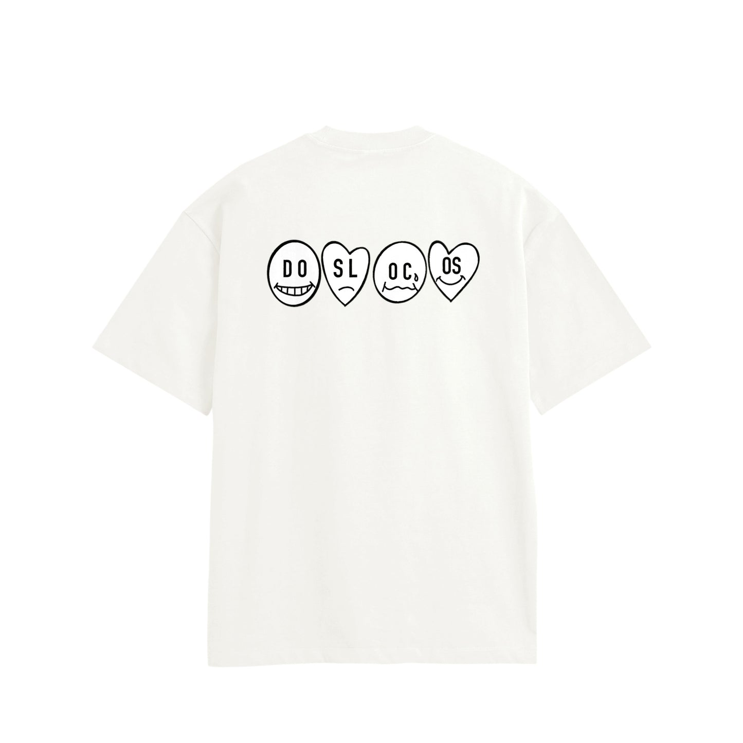 ニコちゃん　コットンTシャツ white image