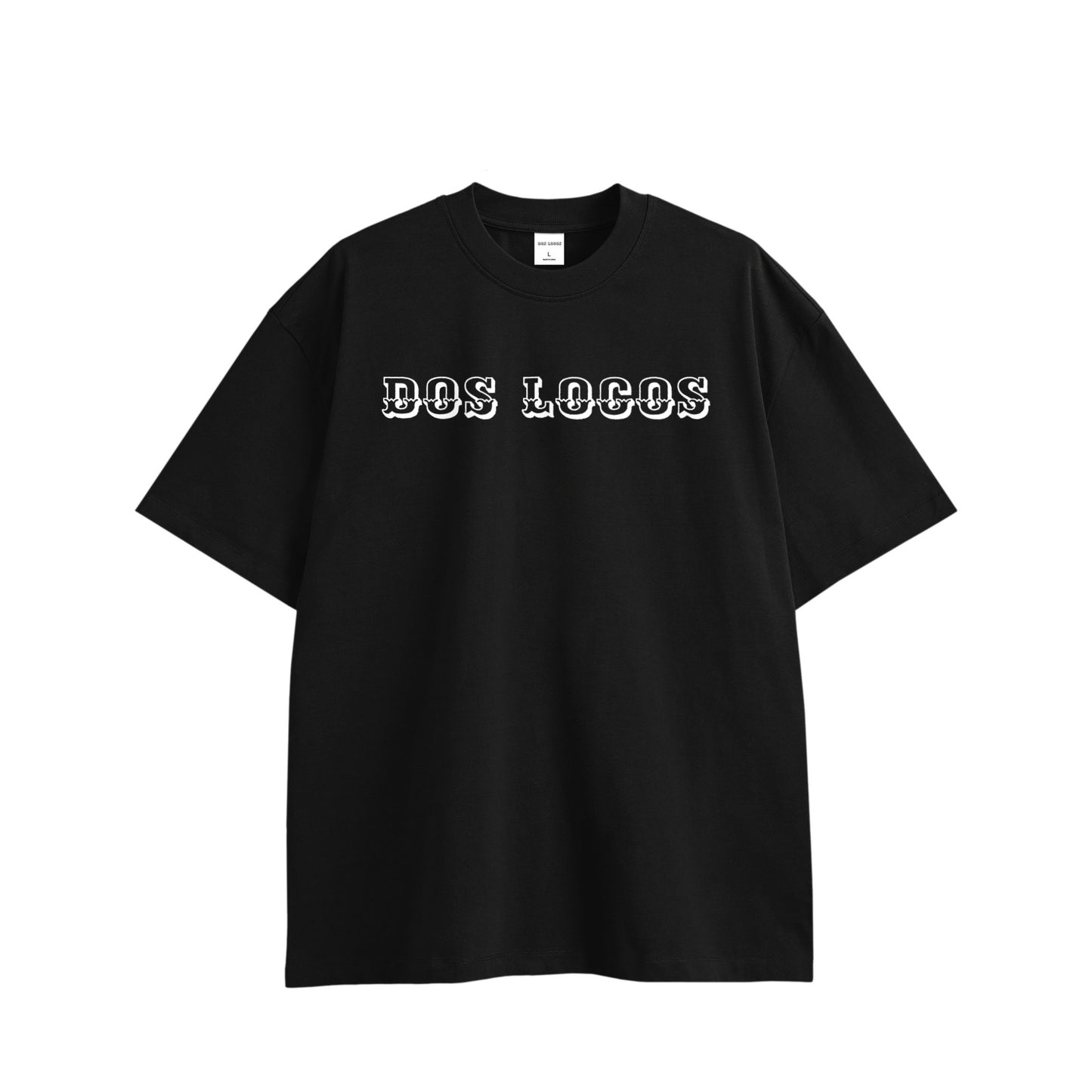 ダブルスカル　コットンTシャツ black image
