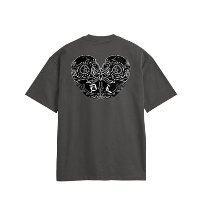 ダブルスカル　コットンTシャツ charcoal image