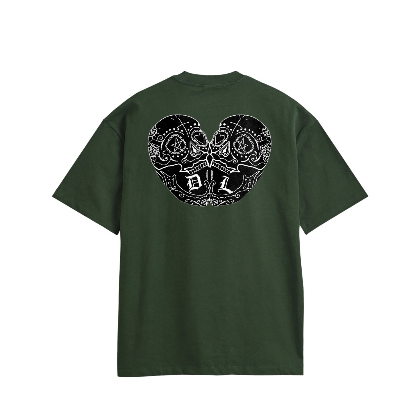ダブルスカル　コットンTシャツ green image