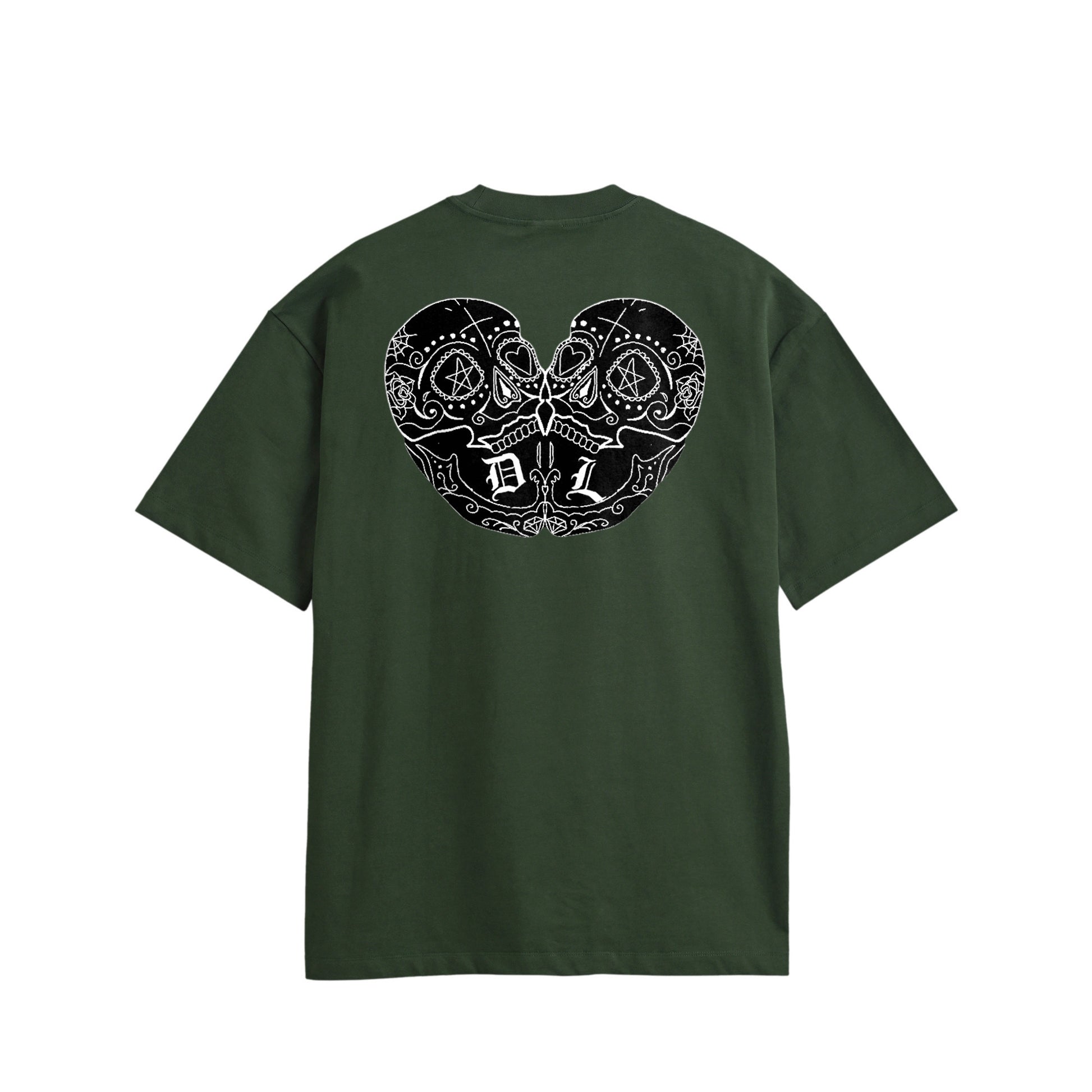 ダブルスカル　コットンTシャツ green image