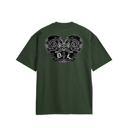 ダブルスカル　コットンTシャツ green image