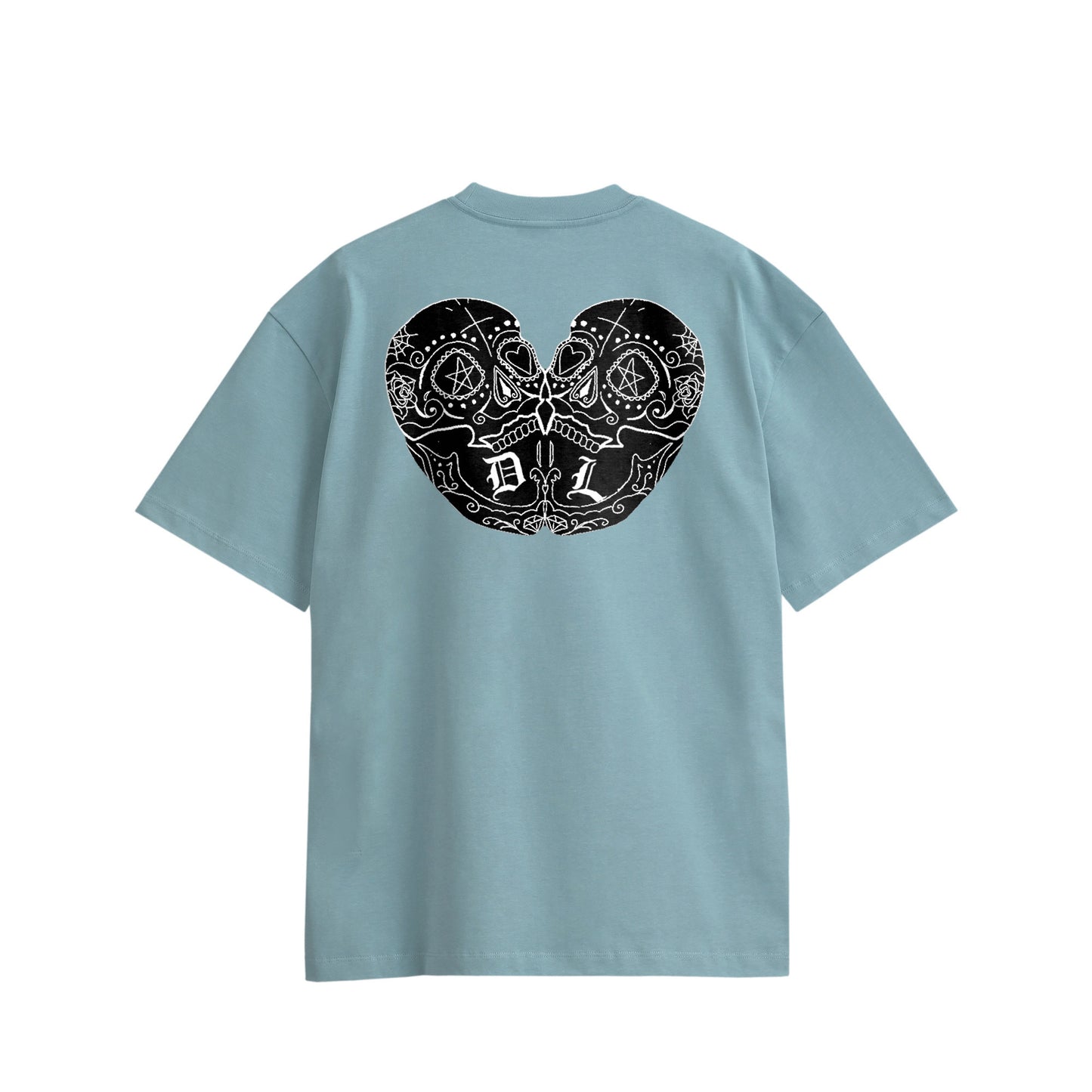 ダブルスカル　コットンTシャツ light-blue image