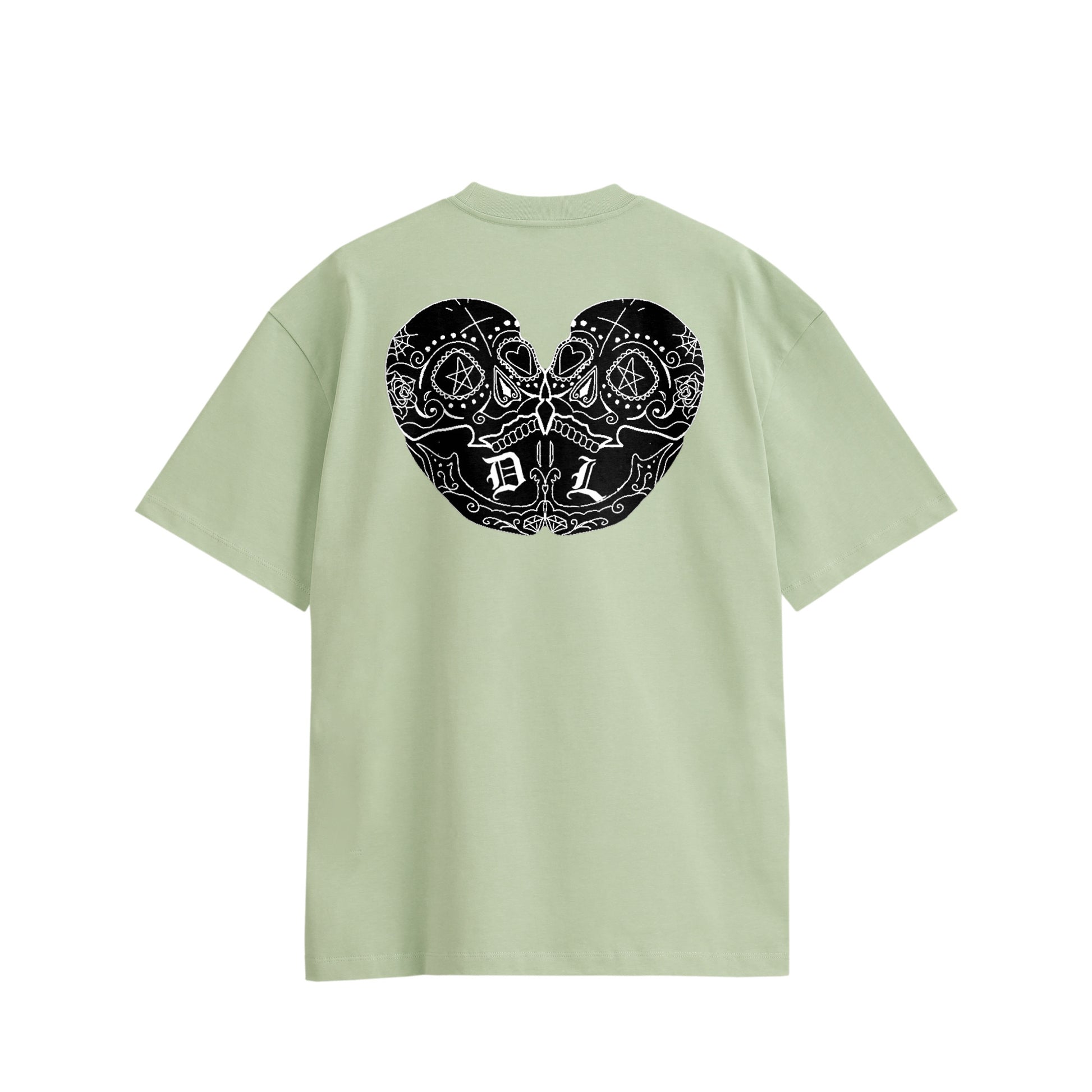 ダブルスカル　コットンTシャツ light-green image