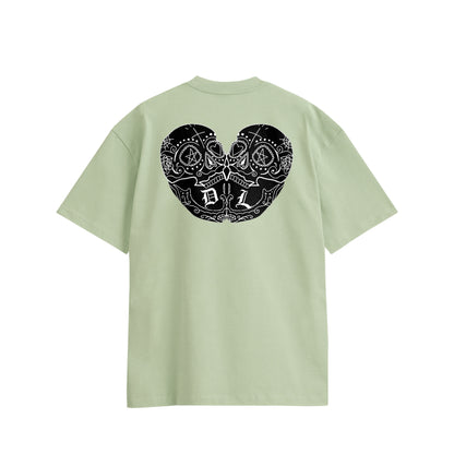 ダブルスカル　コットンTシャツ light-green image