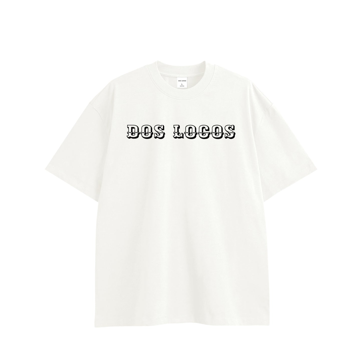 ダブルスカル　コットンTシャツ white image