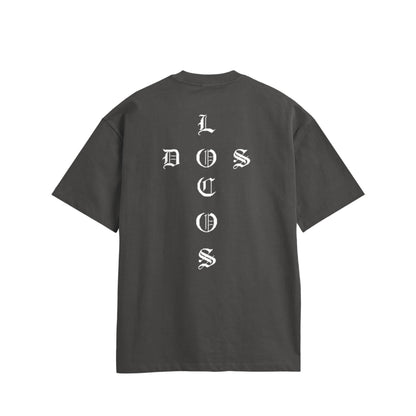 シンプルクロス　コットンTシャツ charcoal image