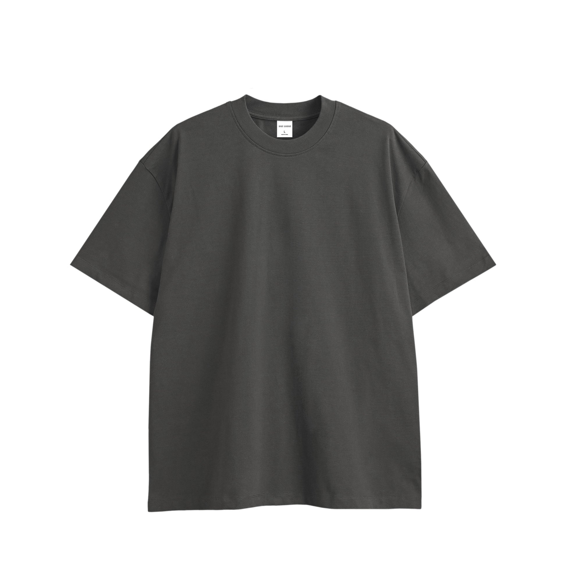 シンプルクロス　コットンTシャツ charcoal image