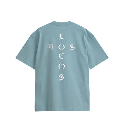 シンプルクロス　コットンTシャツ light-blue image