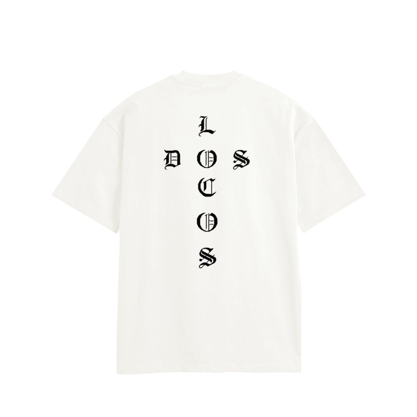 シンプルクロス　コットンTシャツ white image