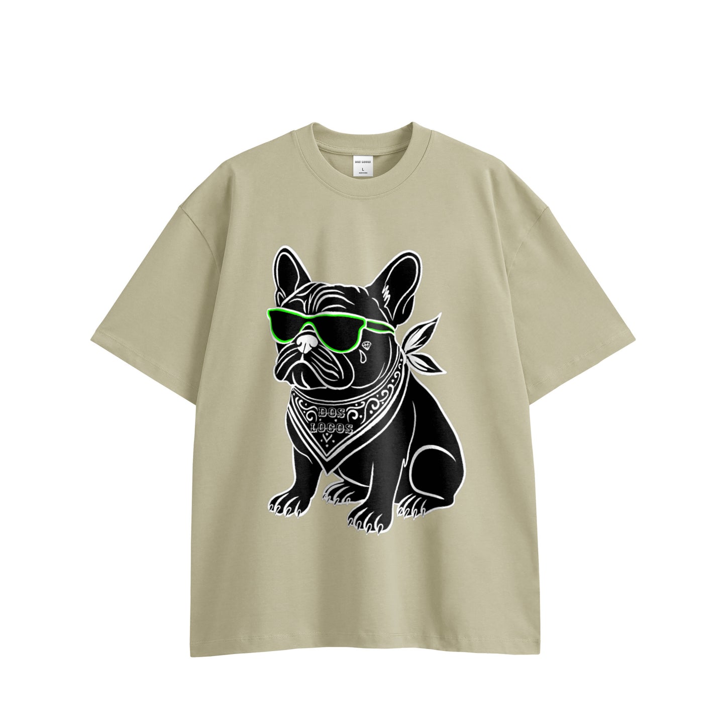 Dog コットンTシャツ beige image