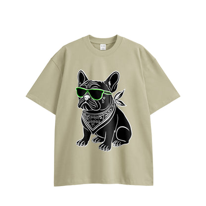 Dog コットンTシャツ beige image