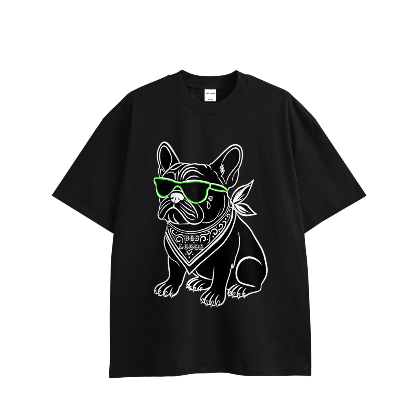 Dog コットンTシャツ black image
