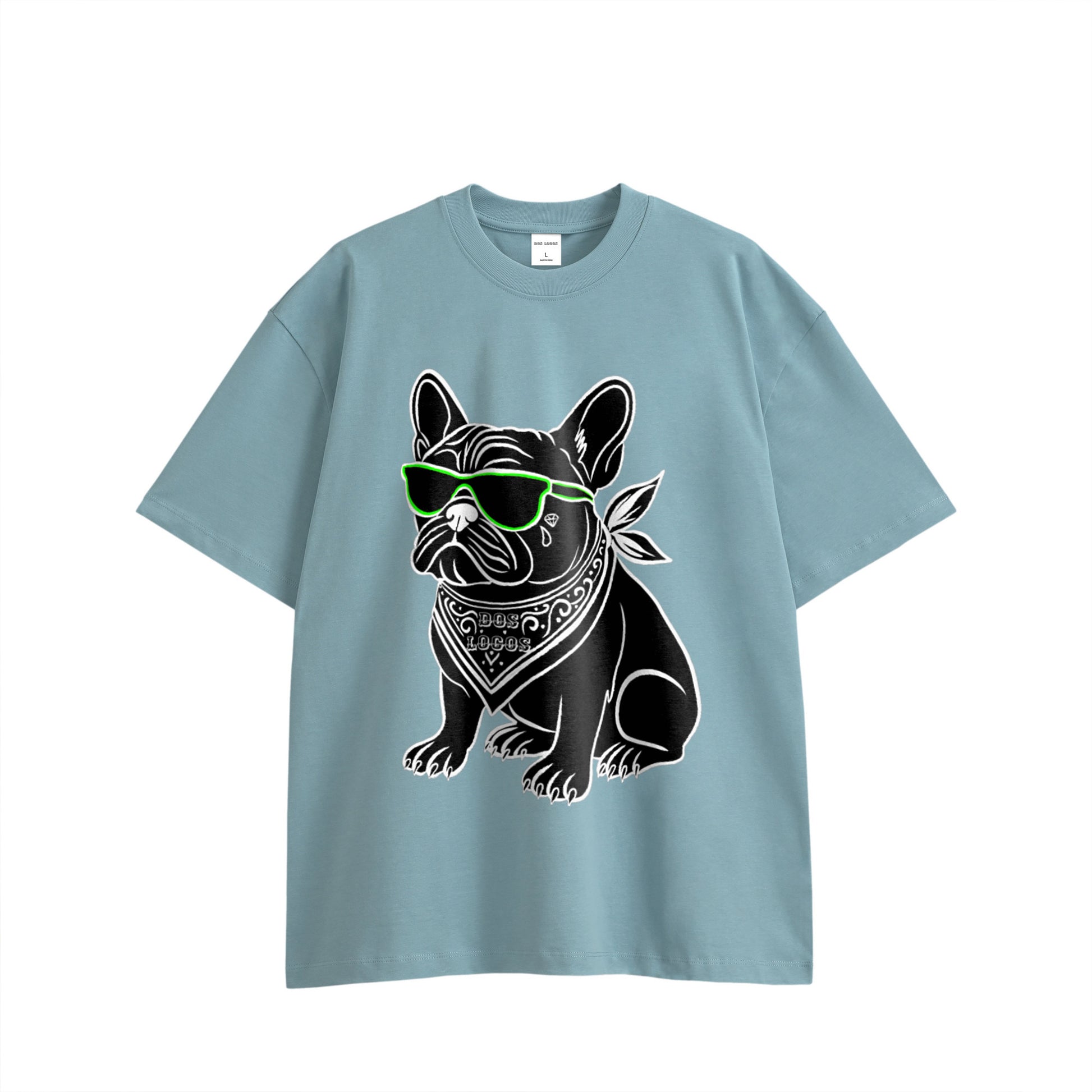 Dog コットンTシャツ light-blue image