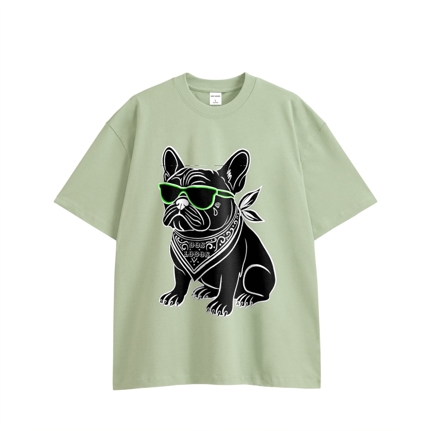 Dog コットンTシャツ light-green image