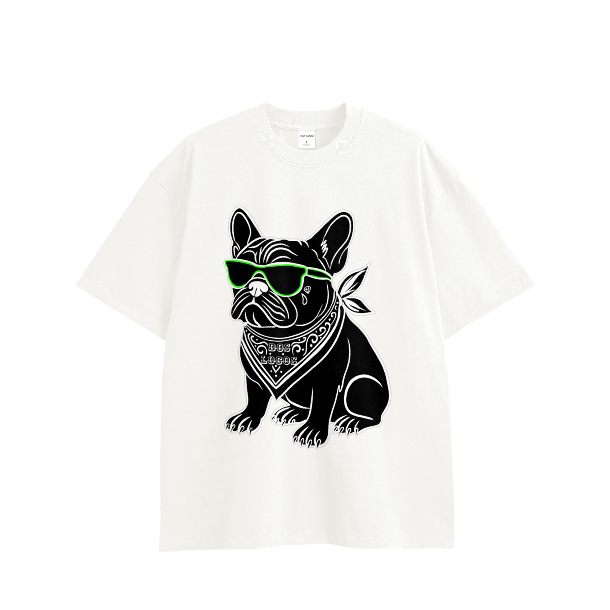 Dog コットンTシャツ white image