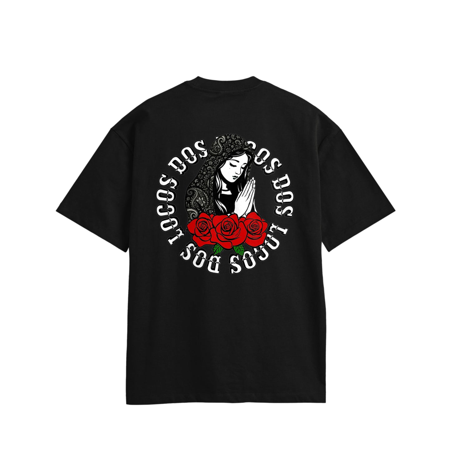 マリア　コットンTシャツ black image