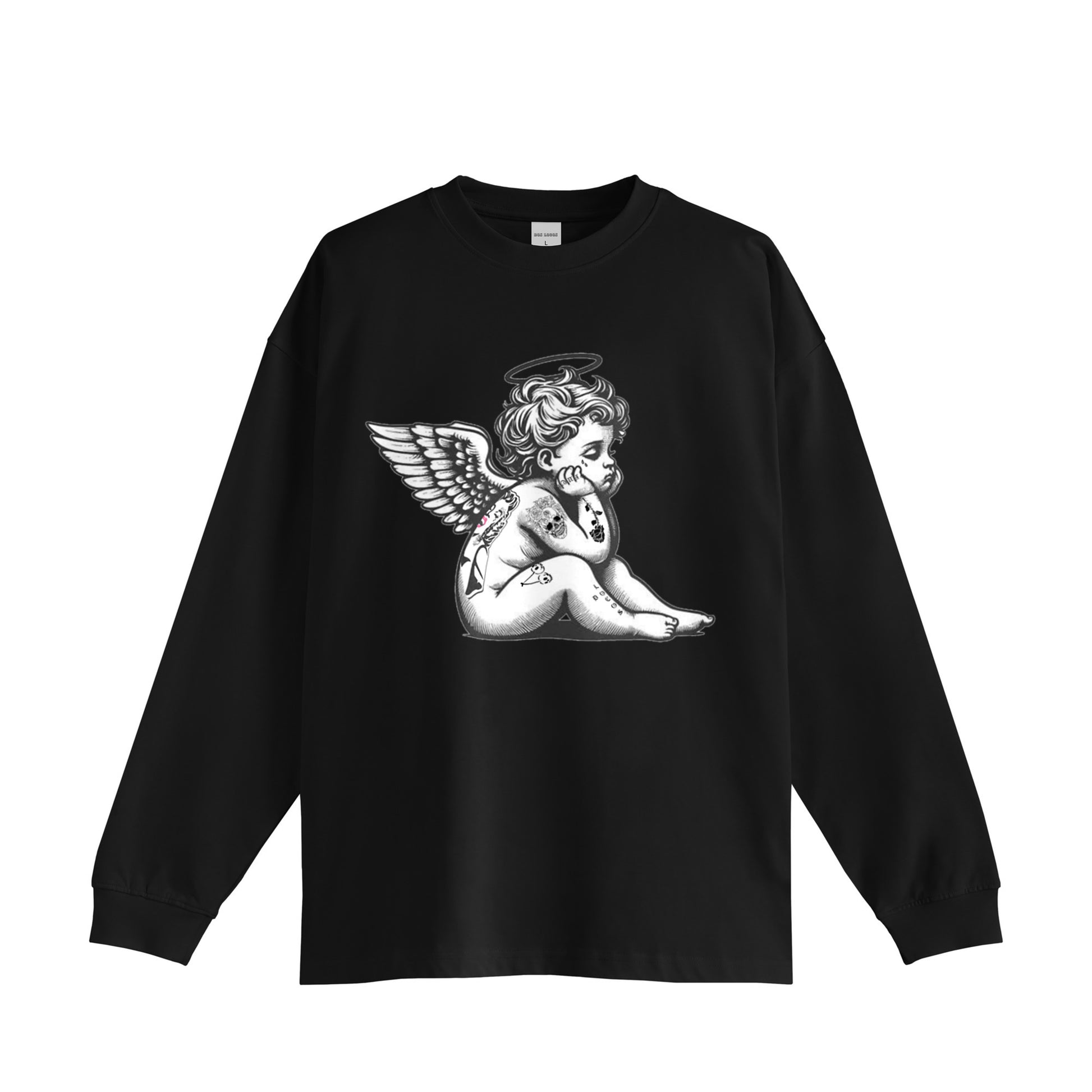 天使　ロングスリーブ black image