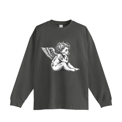 天使　ロングスリーブ charcoal image