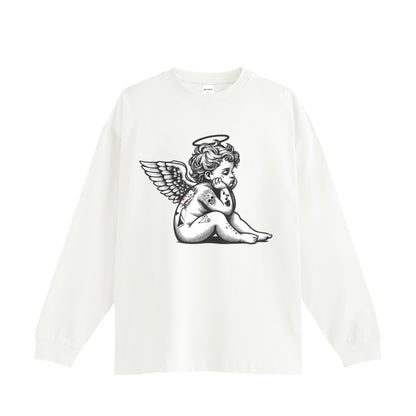 天使　ロングスリーブ white image