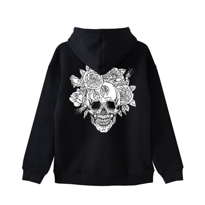 裏起毛　ビックシルエットパーカー black image