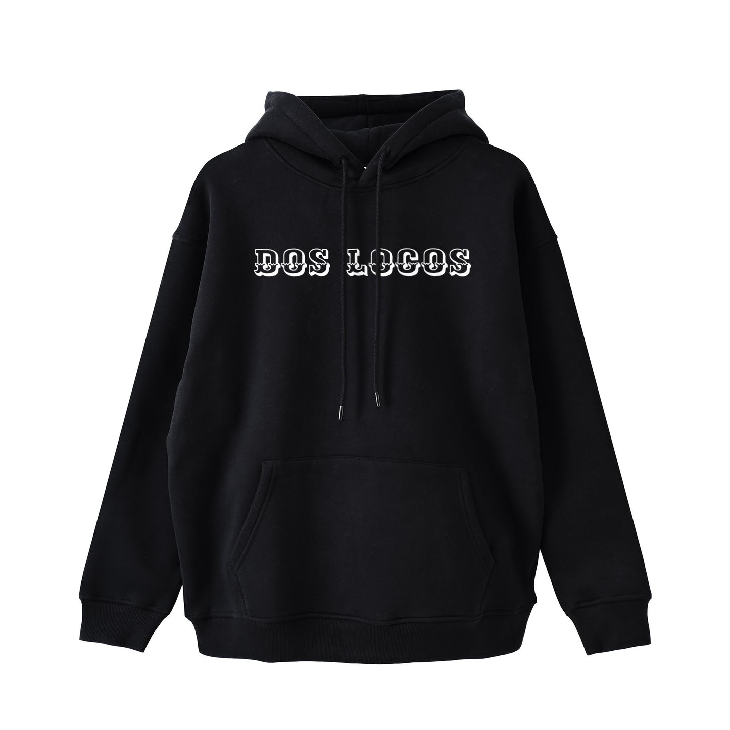 裏起毛　ビックシルエットパーカー black image