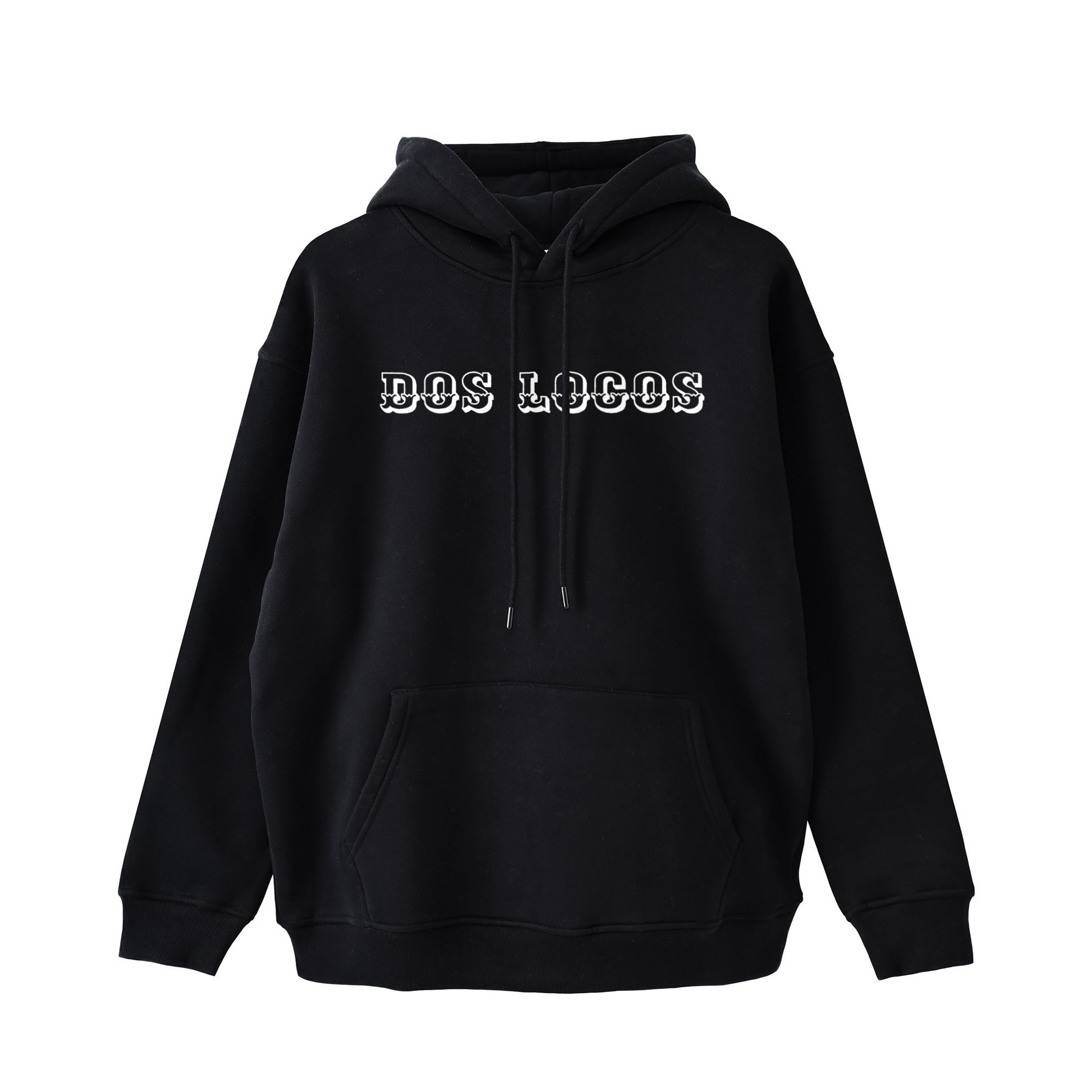 裏起毛　ビックシルエットパーカー black image