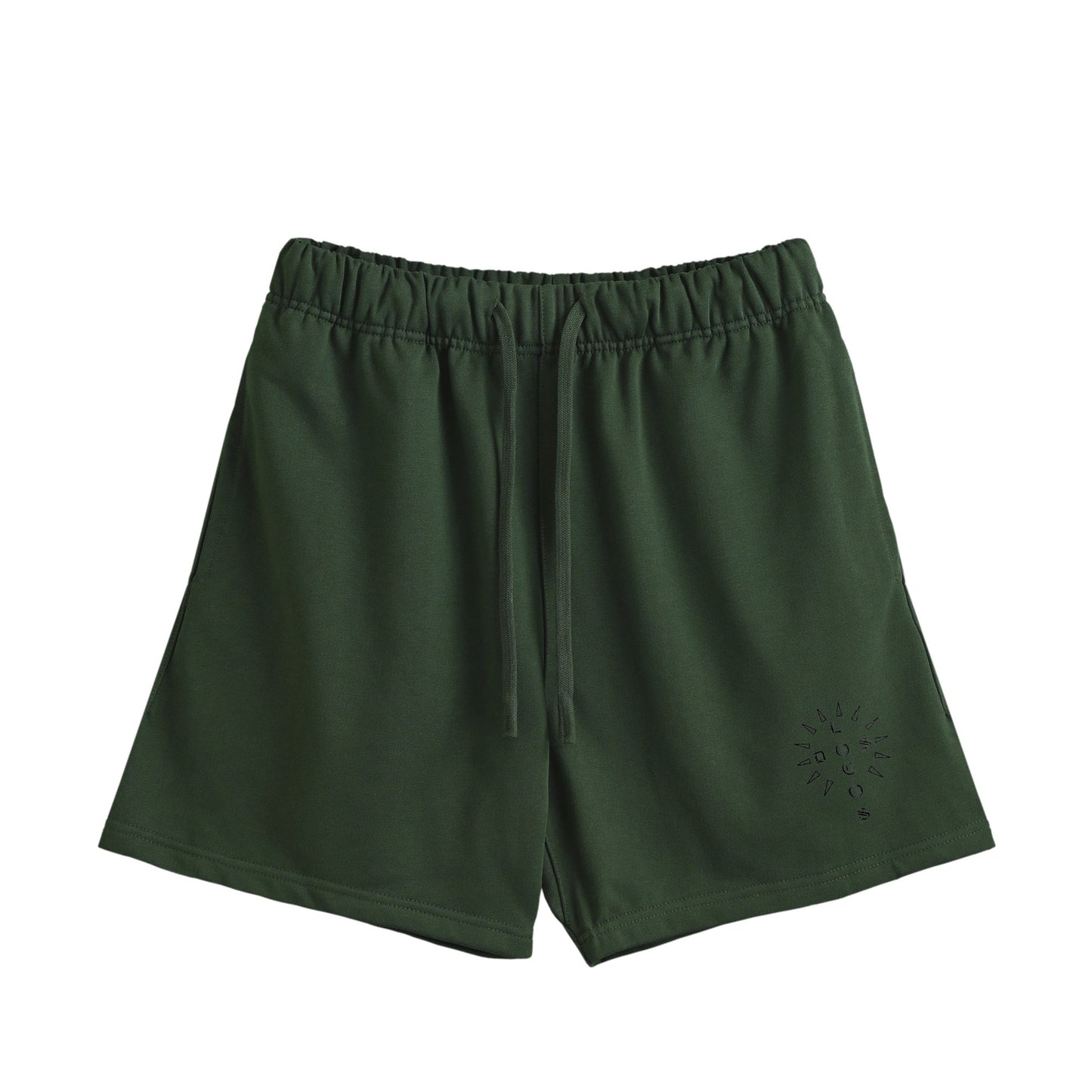 クロス　コットンショートパンツ green image