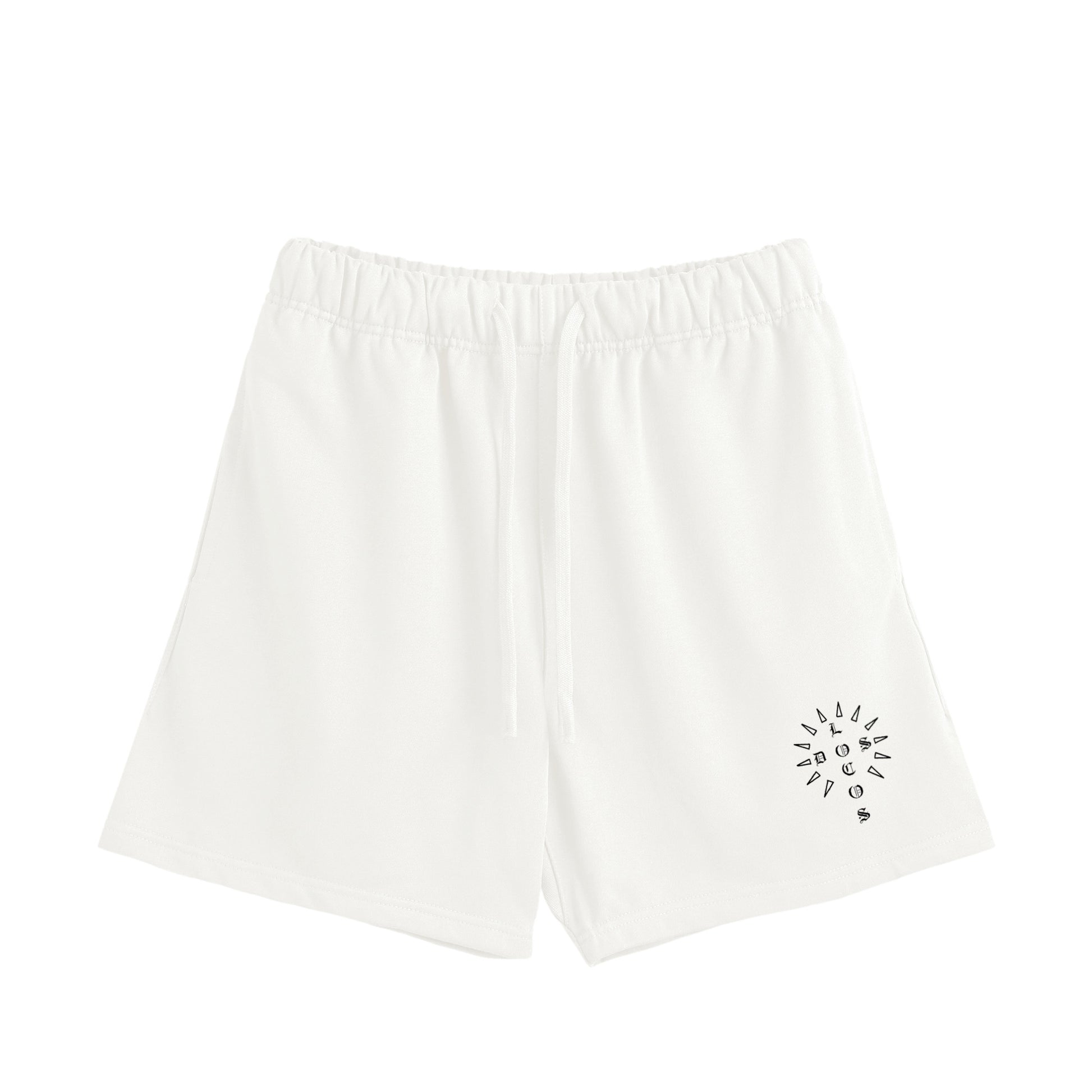 クロス　コットンショートパンツ white image